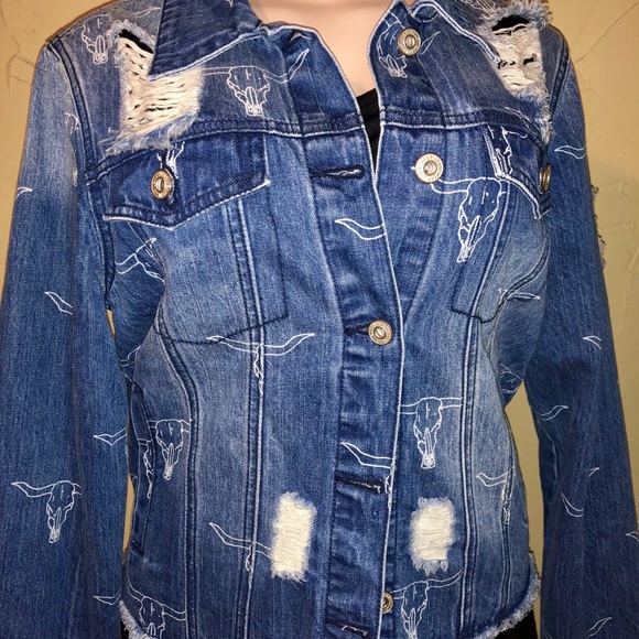 L&B cow-skull denim jacket - Picture 4 of 4